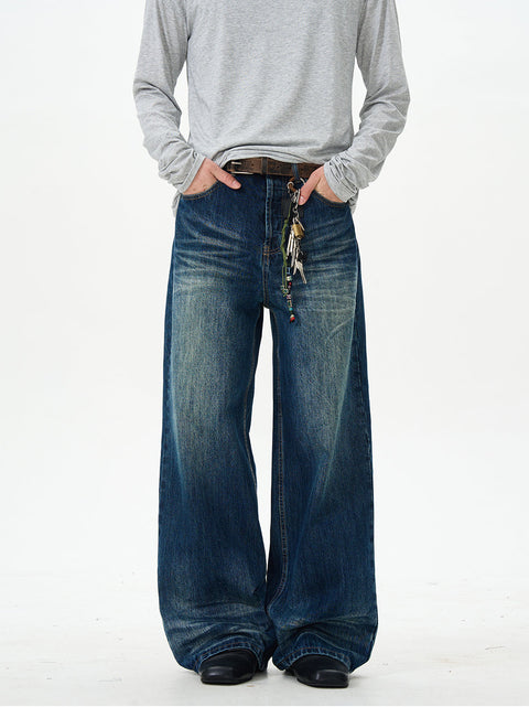 Classic Wide Leg Dark Wash Jeans