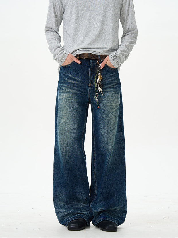 Classic Wide Leg Dark Wash Jeans