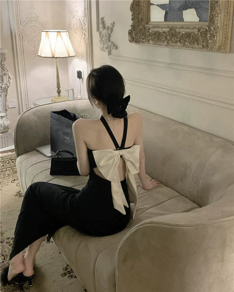 Backless Bow Dress