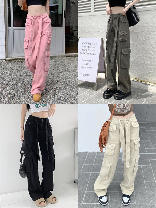 Belted Cargo Pants
