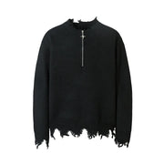 Oversize Damage Knit Sweater