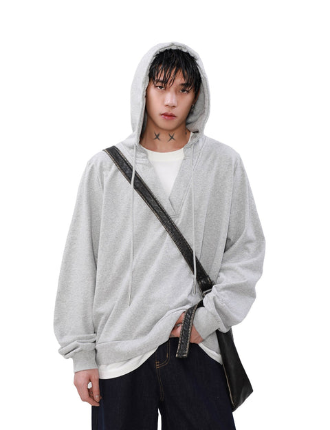 Pullover V-neck Hoodie