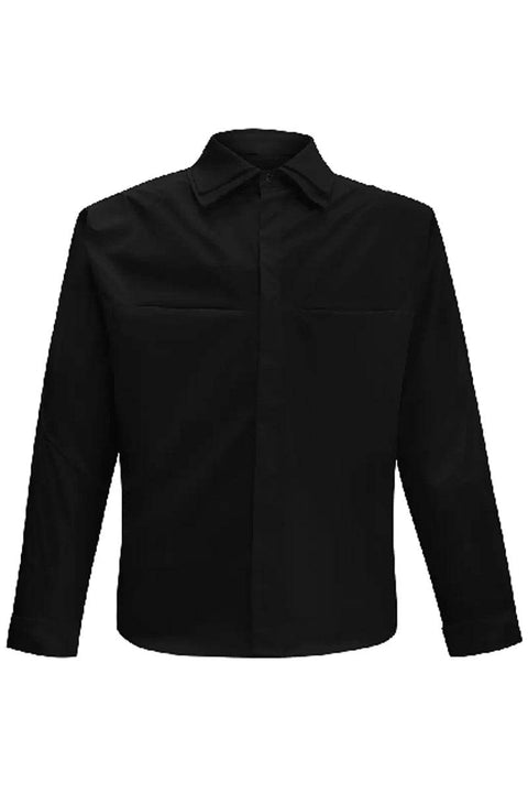 Layered Collar Deconstructed Shirt - My Store