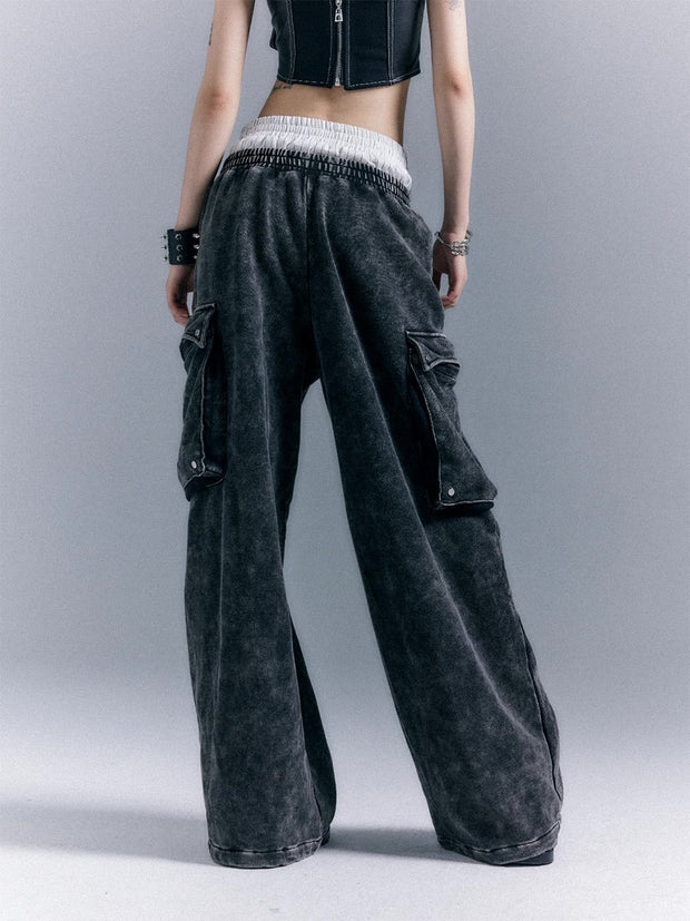 Black Fade Wash Pants