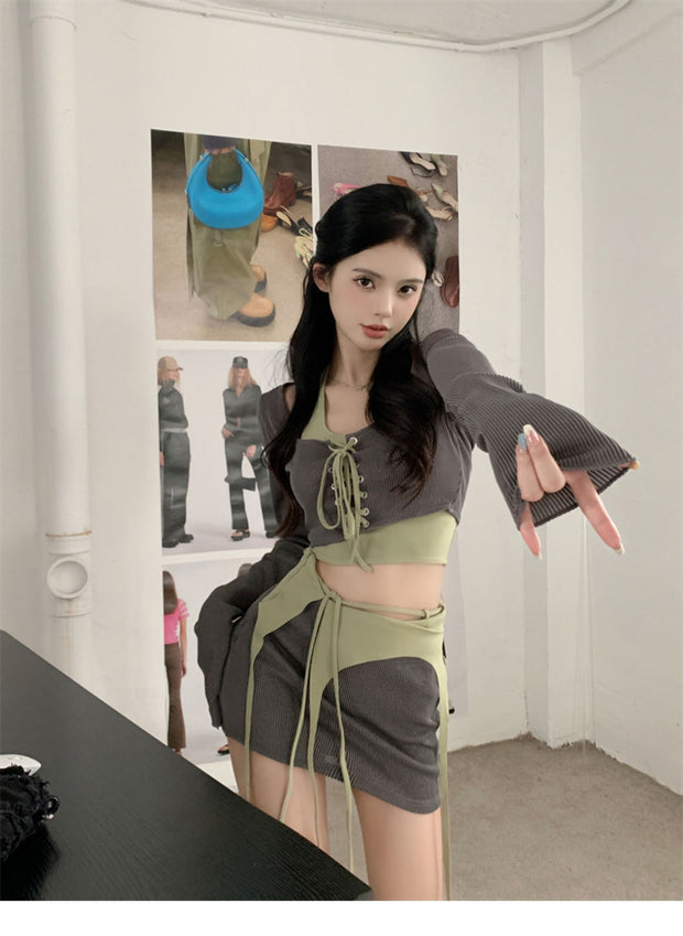 Bandage 3 Piece + Leg Warmers Set