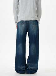 Classic Wide Leg Dark Wash Jeans