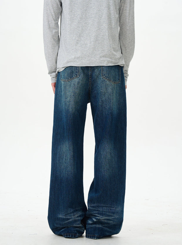 Classic Wide Leg Dark Wash Jeans