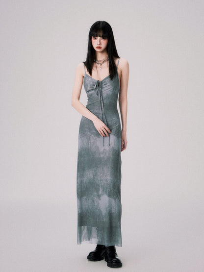 メッシュエラスティックドレス
