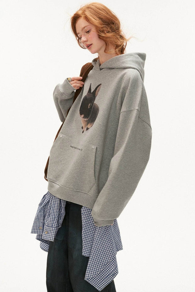 Cute Bunny Hooded Sweatshirt - My Store