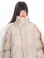 Hooded Scarf Cotton Jacket