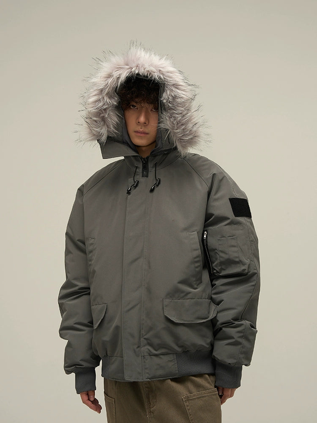 Oversize Hooded Puffer Jacket