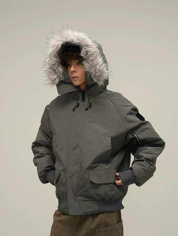 Oversize Hooded Puffer Jacket