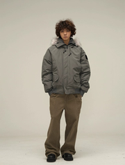 Oversize Hooded Puffer Jacket