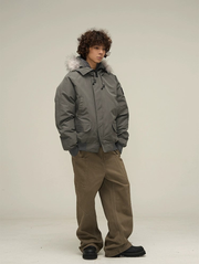 Oversize Hooded Puffer Jacket