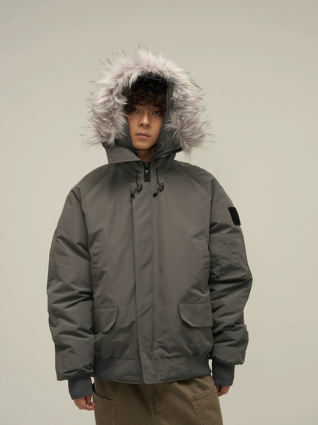 Oversize Hooded Puffer Jacket