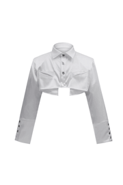 Cropped Silky Shirt - My Store