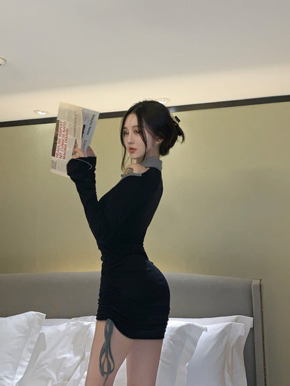 Casual Accent Mini Dress