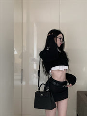 Long Sleeve Sweater & Skirt Set