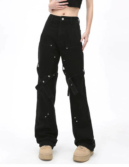 Black Retro Pants