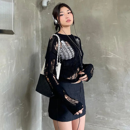 Hollow Black Top