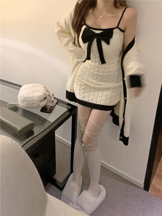 Bow Mini Dress Set