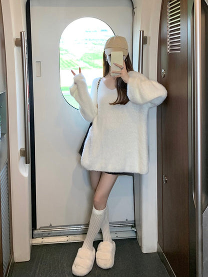 V-Neck Knitted Sweater