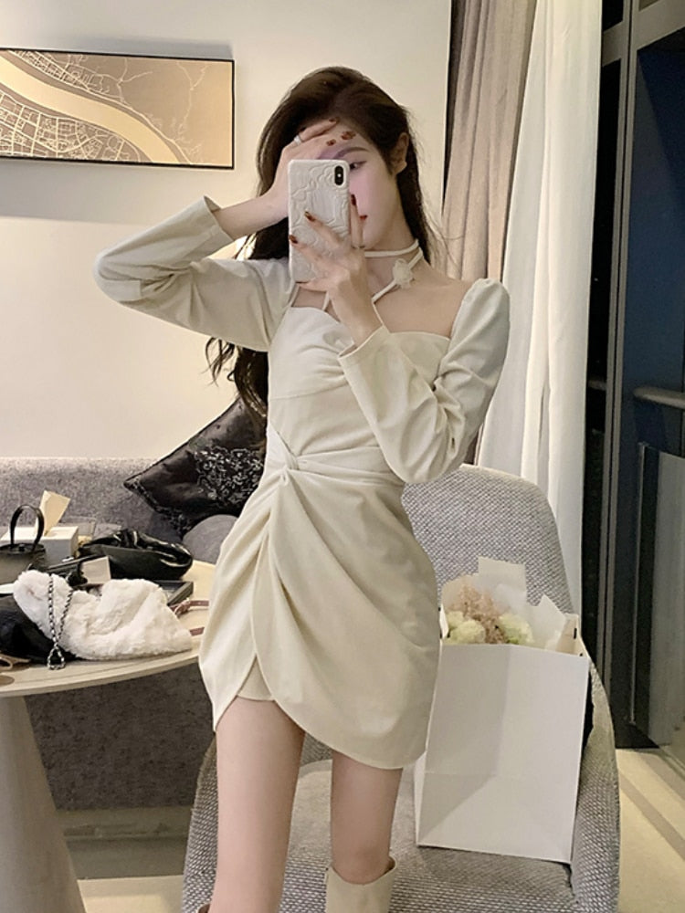Elegant Velvet Mini Dress