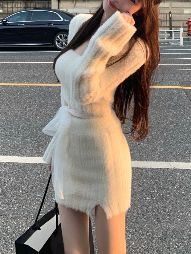 Knit Top & Skirt Fall Set
