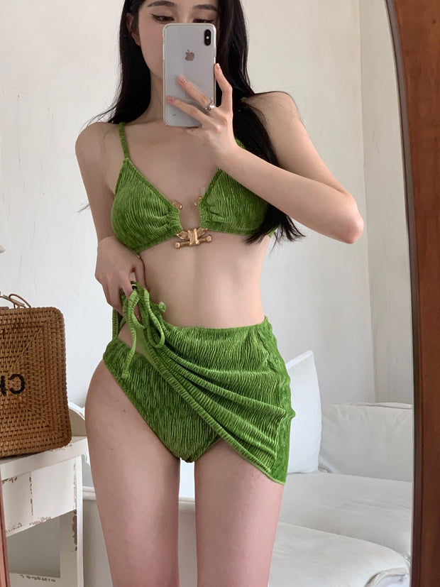 Bikini Top + Skirt 2 Pieces Set
