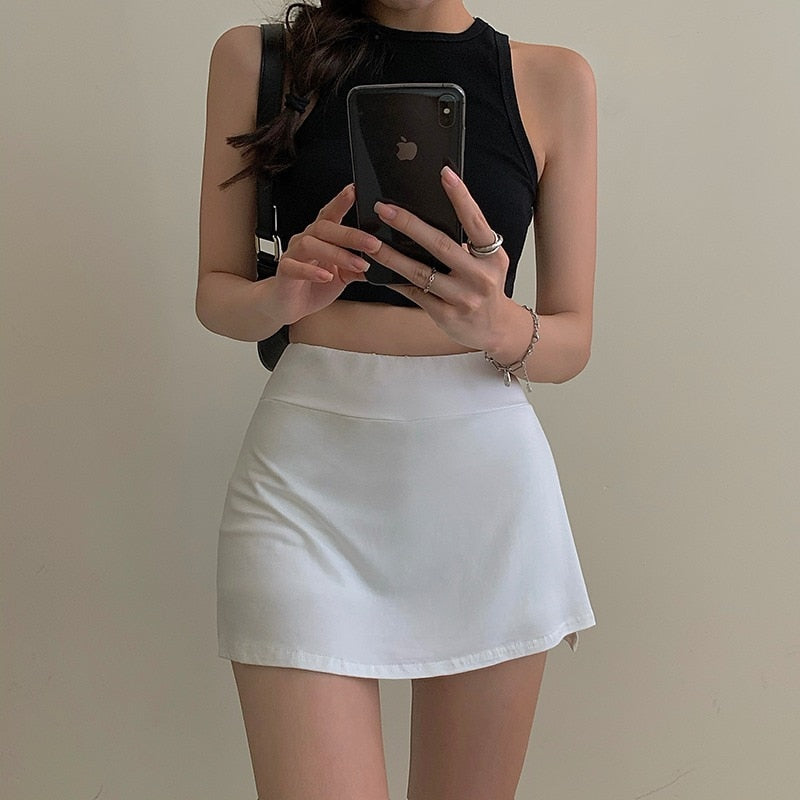 High Waist Mini Skirt