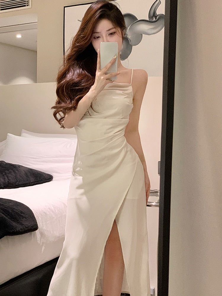 Silk Midi Dress