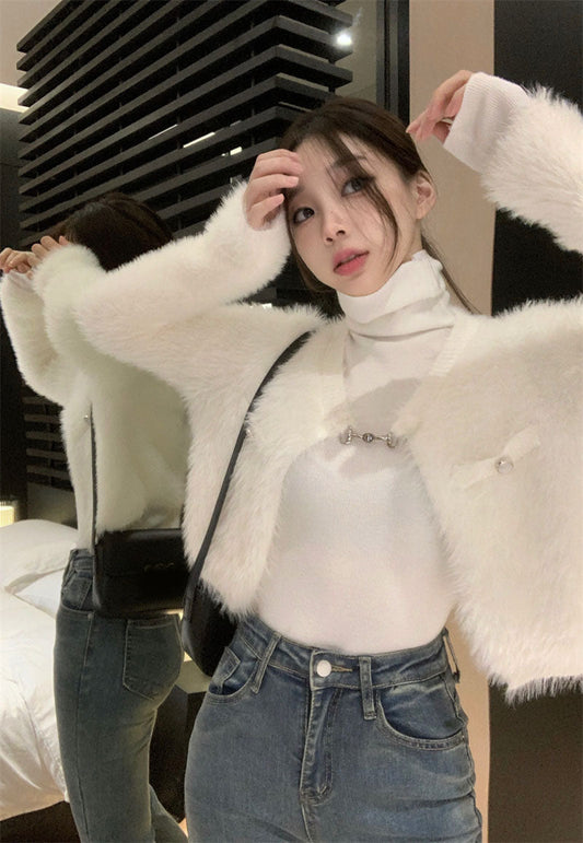 Fleece Cardigan Top
