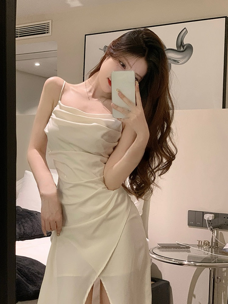Silk Midi Dress