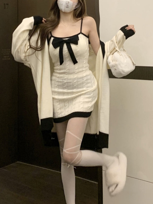 Bow Mini Dress Set