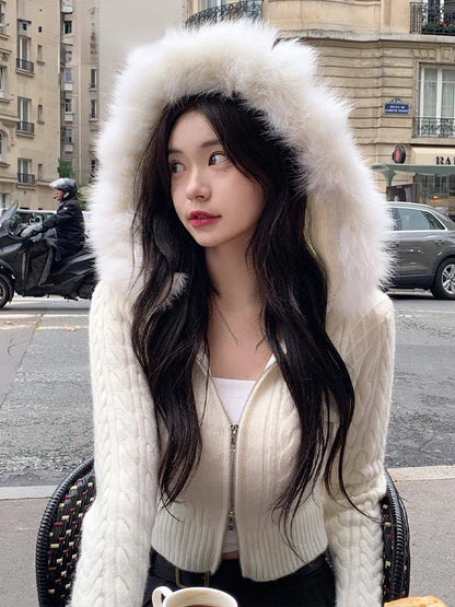 Fur Hooded Jacket