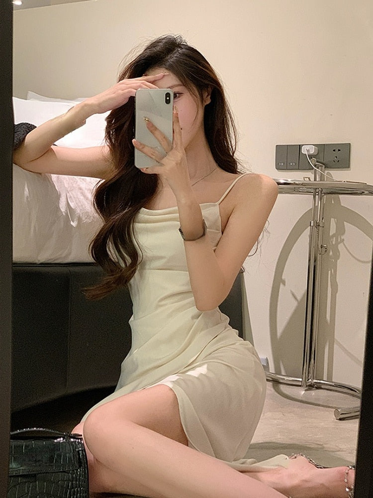 Silk Midi Dress