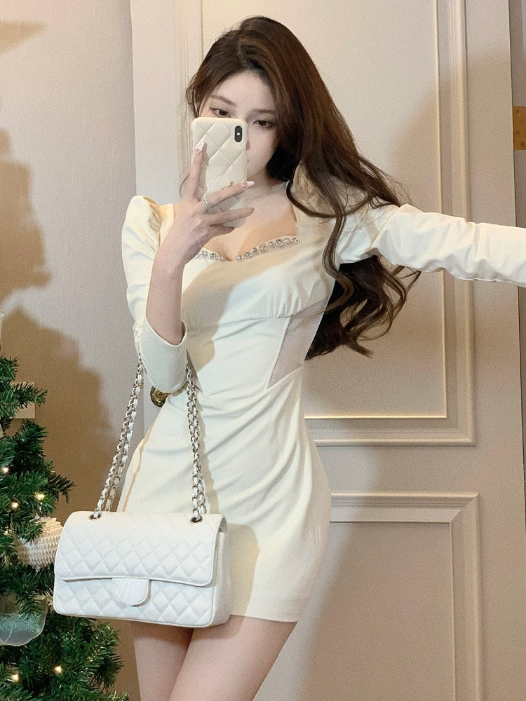 Diamond Long Sleeve Dress