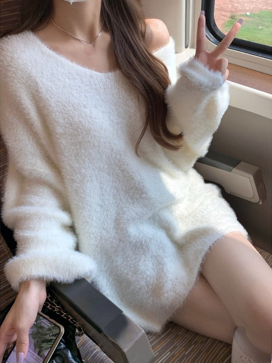 V-Neck Knitted Sweater