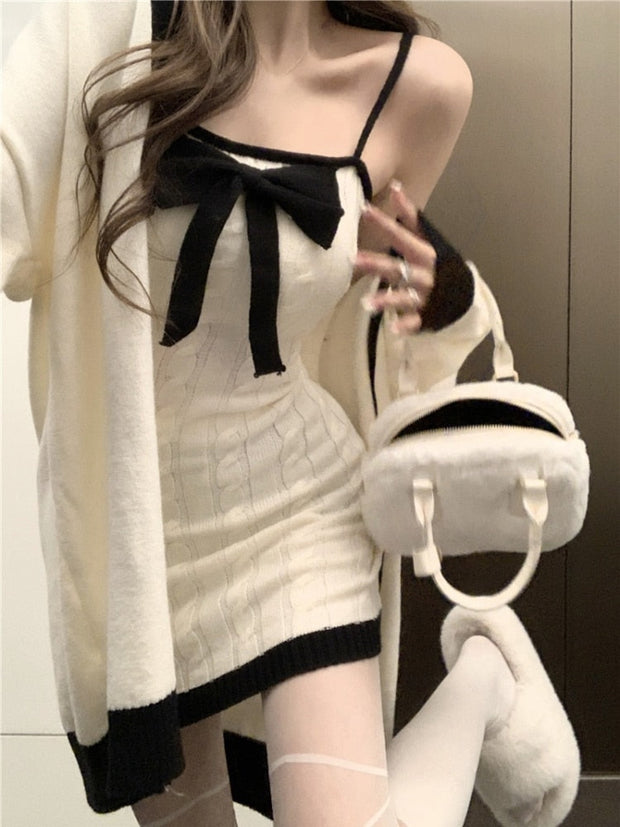 Bow Mini Dress Set