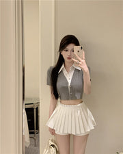 White Collar Top