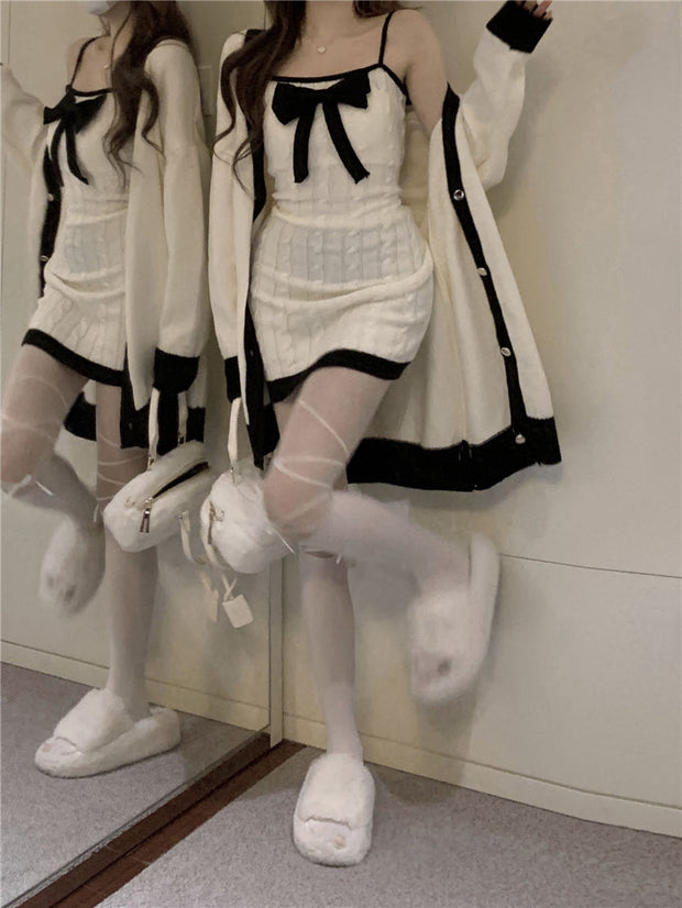 Bow Mini Dress Set