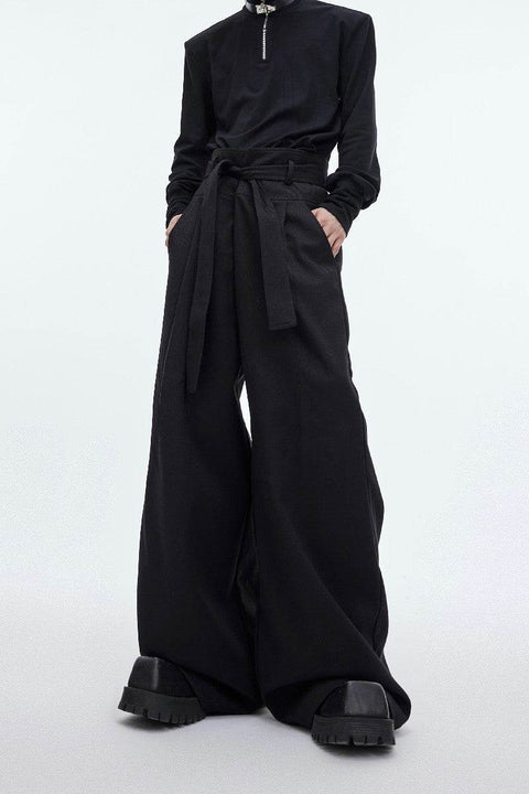 Drape High Waist Trousers - My Store