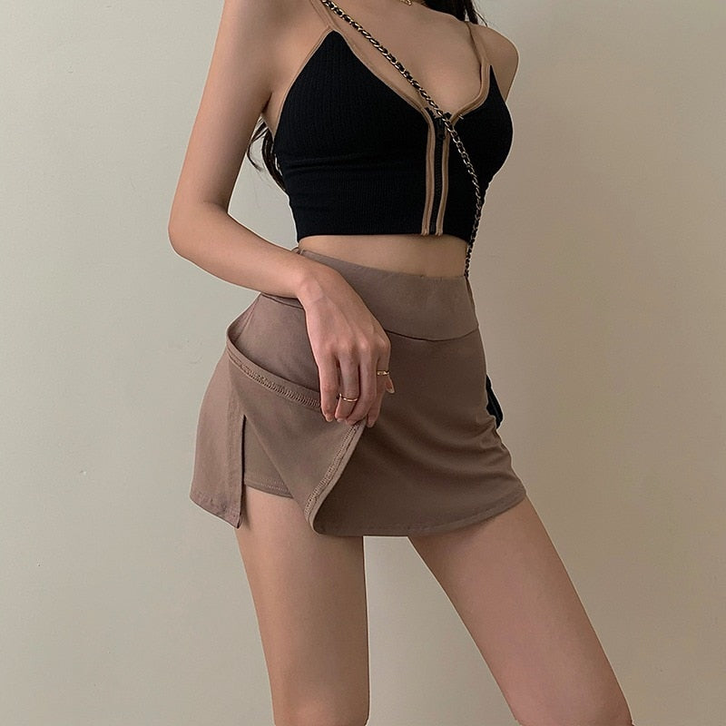 High Waist Mini Skirt