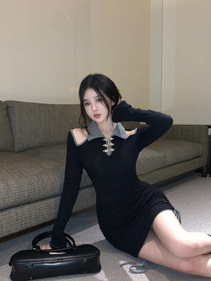 Casual Accent Mini Dress