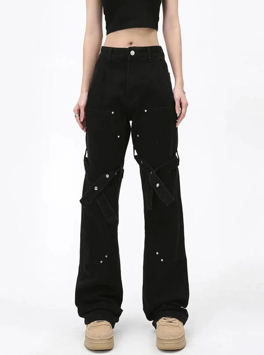 Black Retro Pants