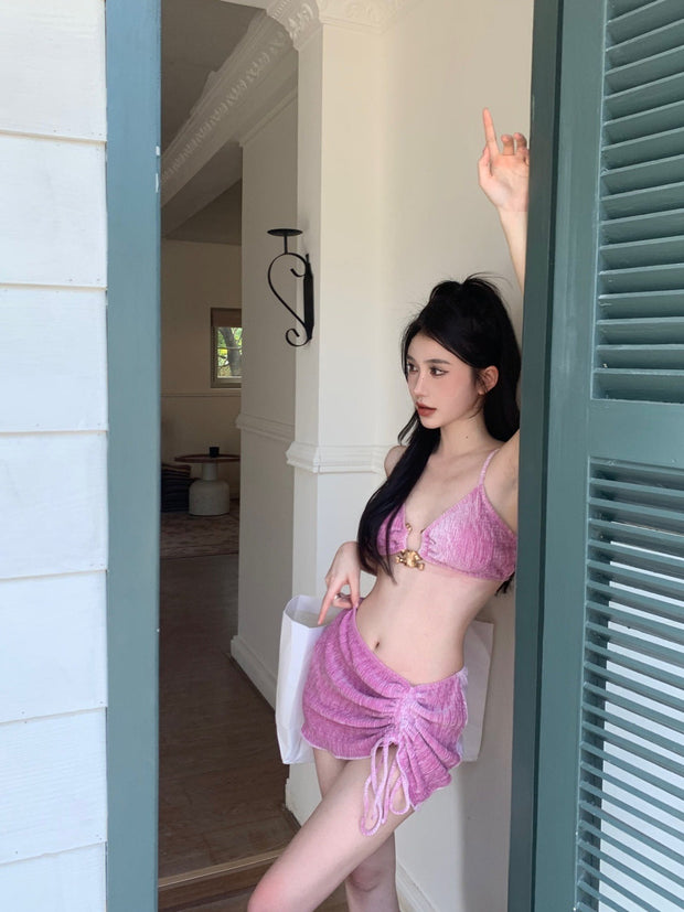Bikini Top + Skirt 2 Pieces Set
