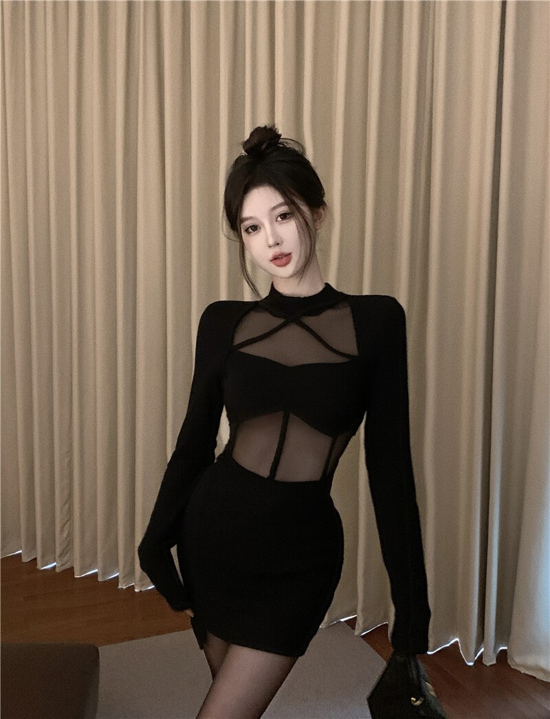 Mesh Maxi & Mini Dress