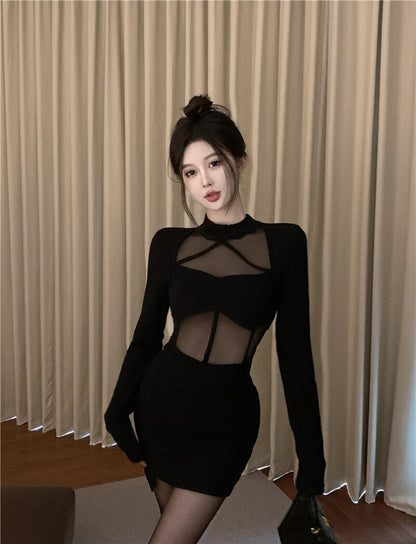 Mesh Maxi & Mini Dress