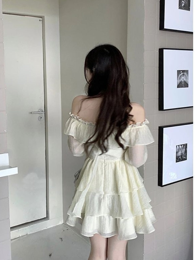 Long Sleeve Elegant Mini Dress