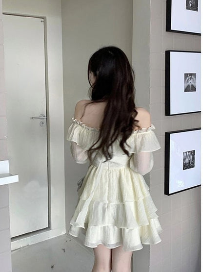 Long Sleeve Elegant Mini Dress